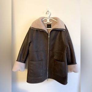 Mango faux fur coat size S